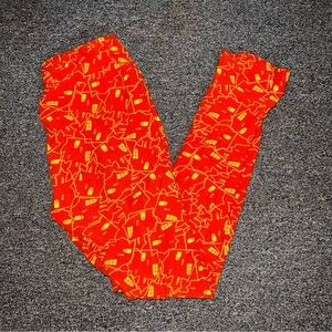 LulaRoe Haunted House Halloween Leggings - One Size